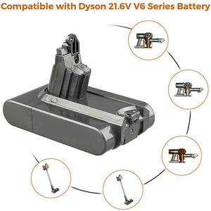 For Dyson 21.6V Vacuum Battery Replacement | DC58 DC62 4.0Ah Li-ion Battery