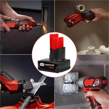 For Milwaukee M12 Battery Replacement | Milwaukee 12V 6.0Ah Li-ion Battery 3 Pack