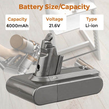 For Dyson 21.6V Vacuum Battery Replacement | DC58 DC62 4.0Ah Li-ion Battery