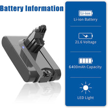 6400mAh For Dyson 21.6V Battery Replacement | Battery For Dyson V6 SV03 SV04 SV09 DC59 DC62 DC61 DC58