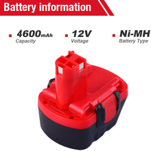 For Bosch 12V BAT043 4.6Ah Battery Replacement | BAT045 BAT046 4.6Ah Ni-MH Battery