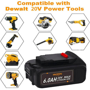 For Dewalt DCB200 20V 6.0AH Max Battery Replacement | DCB205 Li-ion Battery 3 Pack