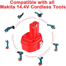 2 Pack 14.4V Makita Replacement Battery |1420 1422 1400 3.6Ah Ni-MH Battery