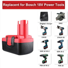 For Bosch 18V Battery Replacement | BAT181 4.6Ah Ni-Mh Battery