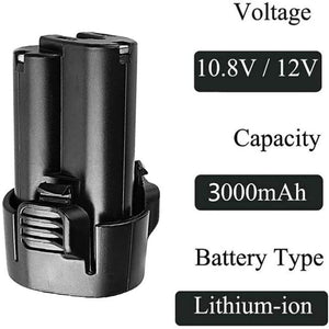 2 Pack For Makita 10.8V Battery Replacement | BL1013 3.0Ah Li-Ion Battery