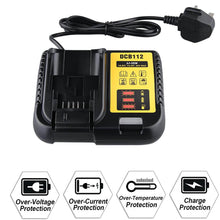 Charger for Dewalt 20V & 12V Li-Ion Battery | Replace DCB115 DCB107 DCB100 DCB112