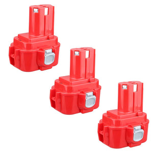 For Makita 9.6V Battery Replacement | 9120 3.0Ah Ni-MH Battery 3 Pack
