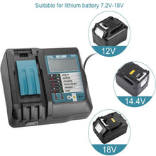 14.4V-18V Rapid Battery Charger for Makita DC18RF/RC Li-Ion For BL1860 BL1850 BL1830 Battery