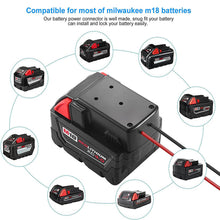 Power Wheel Adapter for Milwaukee M18 18V Battery，Work with for Milwaukee M18 48-11-1860, 48-11-1850 Li-ion Battery, Power Connector for Rc Car, Robotics, Rc Truck