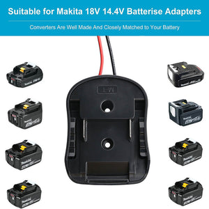 Power Wheel Adapter Secure Battery Adapter for Makita 18V Lithium Battery for DIY Ride On Truck, Robotics, RC Toys and Work Lights