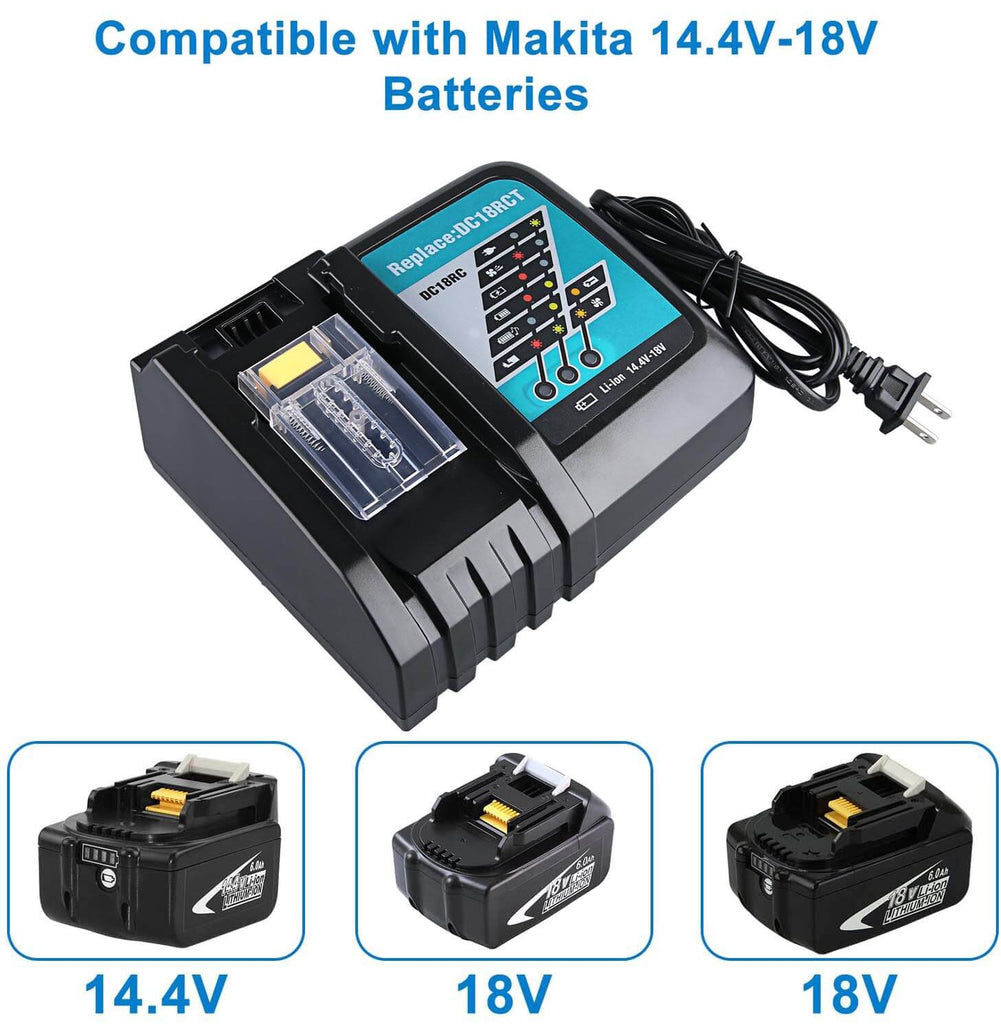 Pack batteries - MAKITA 198116-4 - 2 x BL1860B - 18 V Li-ion - 6,0 Ah