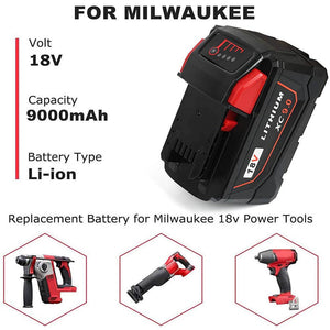 18V 8.0Ah Lithium Battery For Milwaukee M18 Tools – Compatible With 48-11-1890 & Charger – 10-Year Warranty