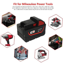 For Milwaukee M18 XC 9.0Ah Battery Replacement Li-Ion 2 Pack