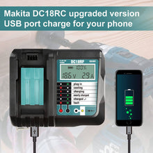 14.4V-18V Rapid Battery Charger for Makita DC18RF/RC Li-Ion For BL1860 BL1850 BL1830 Battery