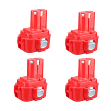 For Makita 9.6V Battery Replacement | 9120 3.0Ah Ni-MH Battery 4 Pack