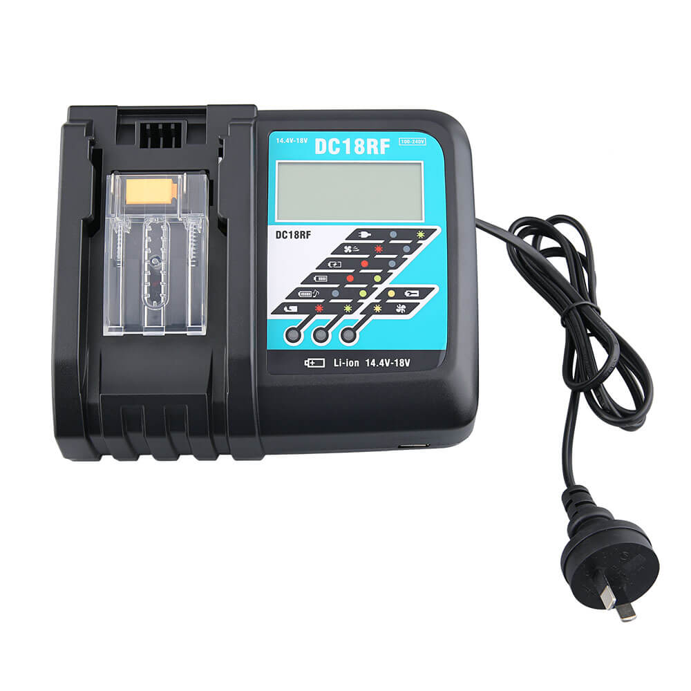 for Makita DC18RF/RC Li-ion Rapid Battery Charger | 14.4V-18V with Digital Display