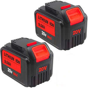 For Dewalt 20V DCB200 Battery Replacement | DCB205 9.0Ah Lithium Ion Battery 2 Pack
