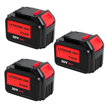 For Dewalt 20V DCB200 Battery Replacement | DCB205 9.0Ah Lithium Ion Battery 3 Pack