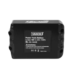 For Makita 18V Battery 4Ah Replacement  BL1840B Li-ion Battery 4 Pack —  Vanon-Batteries-Store