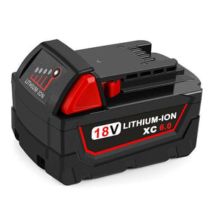 Milwaukee M18 | M18 18V Battery | Milwaukee M18 18V Battery Replacement | 6.0Ah Li-ion Battery |  front