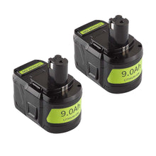 For 18V Ryobi Battery Replacement | P108 9.0Ah Li-ion Battery 2 Pack
