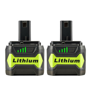 2 Pack For 18V Ryobi Battery Replacement | P108 130429054 6.0Ah Li-ion Battery