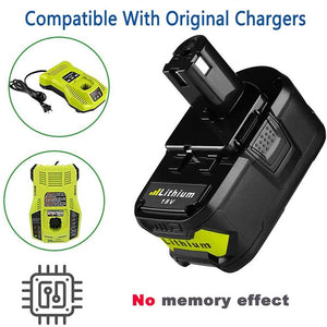 2 Pack For 18V Ryobi Battery Replacement | P108 5.0Ah Li-ion Battery