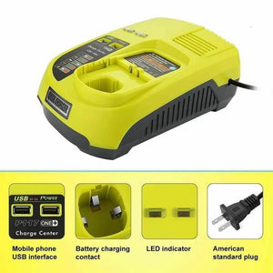 For Ryobi 18V One Plus Lithium Battery Charger P117 | 2