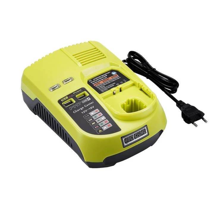 For Ryobi 18V One+ Plus Lithium Battery Charger P117 P104 12V