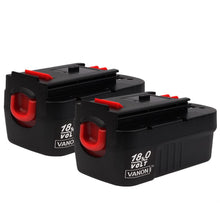 For Black & Decker 18V Battery Replacement | HPB18 3.0Ah Ni-MH Firestorm Battery 2 Pack
