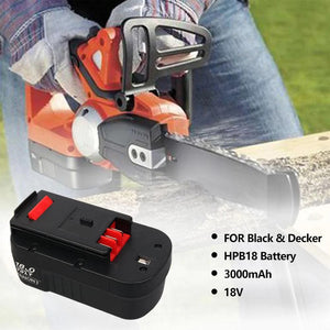 For Black & Decker 18V Battery Replacement | HPB18 3.0Ah Ni-MH Firestorm Battery