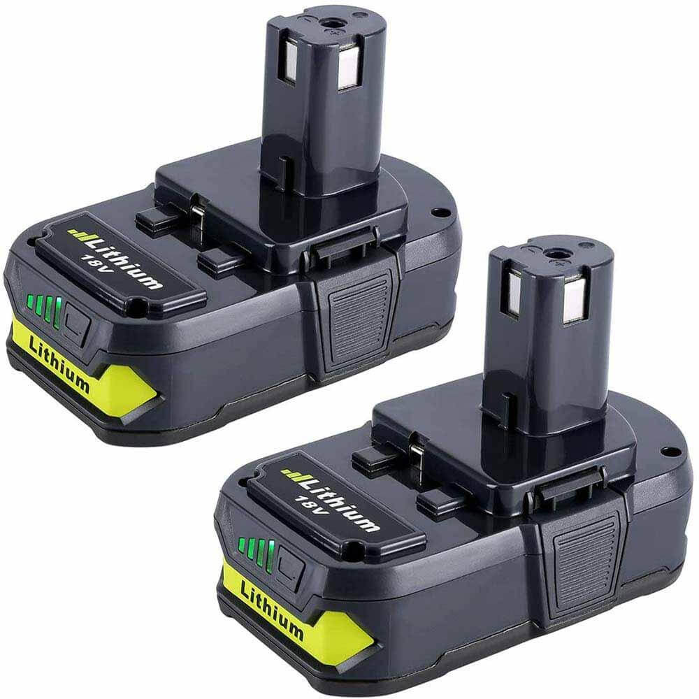 For Ryobi 18V Battery Replacement | P102 2.5Ah Li-ion Battery 2 Pack