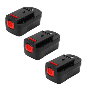 3 Pack For 18V Black & Decker Battery Replacement | HPB18 3600mAh Ni-MH Battery