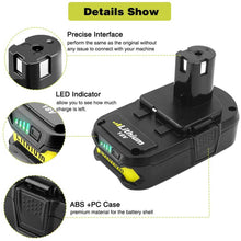 For Ryobi 18V Battery Replacement | P102 2.5Ah Li-ion Battery